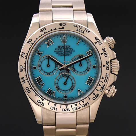 rolex daytona with blue indices|rolex daytona tiffany blue.